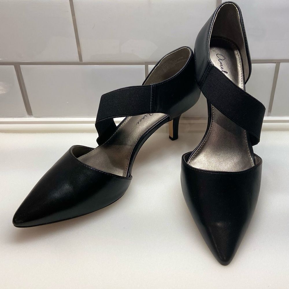 ⭐️AMELIA Grace Black Pointy Toe Heels 👠 Size 7👠